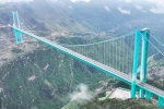 Huajiang Grand Canyon Bridge pictures, Huajiang Grand Canyon Bridge travel, china cuts travel of 2 hours to 2 mins with highest bridge, Tallest