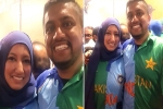 Indo-Pak Jerseys, Indo-Pak Jerseys, ind vs pak icc world cup 2019 indian pakistani couple spotted wearing half and half indo pak jerseys, Jerseys