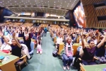 international yoga day 2019 theme, international yoga day 2019 theme, international day of yoga 2019 indoor yoga session held at un general assembly, International yoga