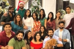 Ram Charan, Allu Sirish, mega heroes bond over christmas party, Mega heroes christmas