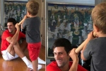 Tennis Star Novak Djokovic, Novak Djokovic tweet, is tennis star novak djokovic a devotee of lord krishna this viral pic with his kids is a proof, Novak djokovic