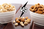 Peanuts vs Almonds, Peanuts vs Almonds comparision, peanuts vs almonds for weight loss, Almonds