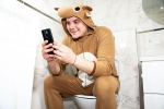 Phone Usage on Toilet breaking, Phone Usage in Toilet, using your phone on the toilet will invite a painful disease, Vija