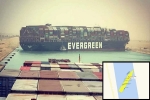 Ever Given container ship, Ever Given ship, egypt s suez canal blocked after a massive cargo shit turns sideways, Cargo ship