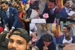 ranveer singh giving flower to elderly woman, ranveer singh giving flower to elderly woman, watch video of ranveer singh giving a flower to an elderly woman is winning hearts, Icc cricket world cup 2019