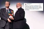 narendra modi, Swachh Bharat Abhiyan in 2014, narendra modi receives global goalkeeper award, Melinda gates