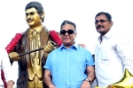 Superstar Krishna statue in Vijayawada, Kamal Haasan. Kamal Haasan in Vijayawada, kamal haasan unveiled statue of superstar krishna, Ysrcp