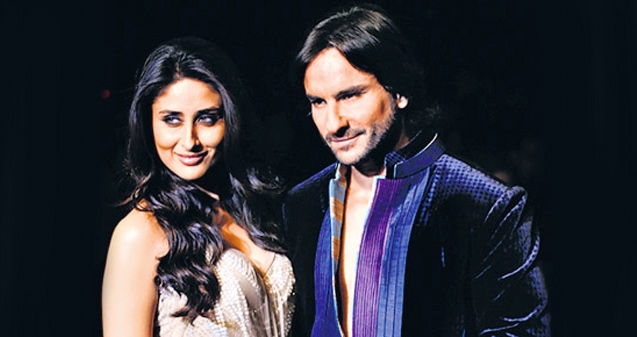 Kareena slaps ban on Saif&#039;s on-screen kissing scenes